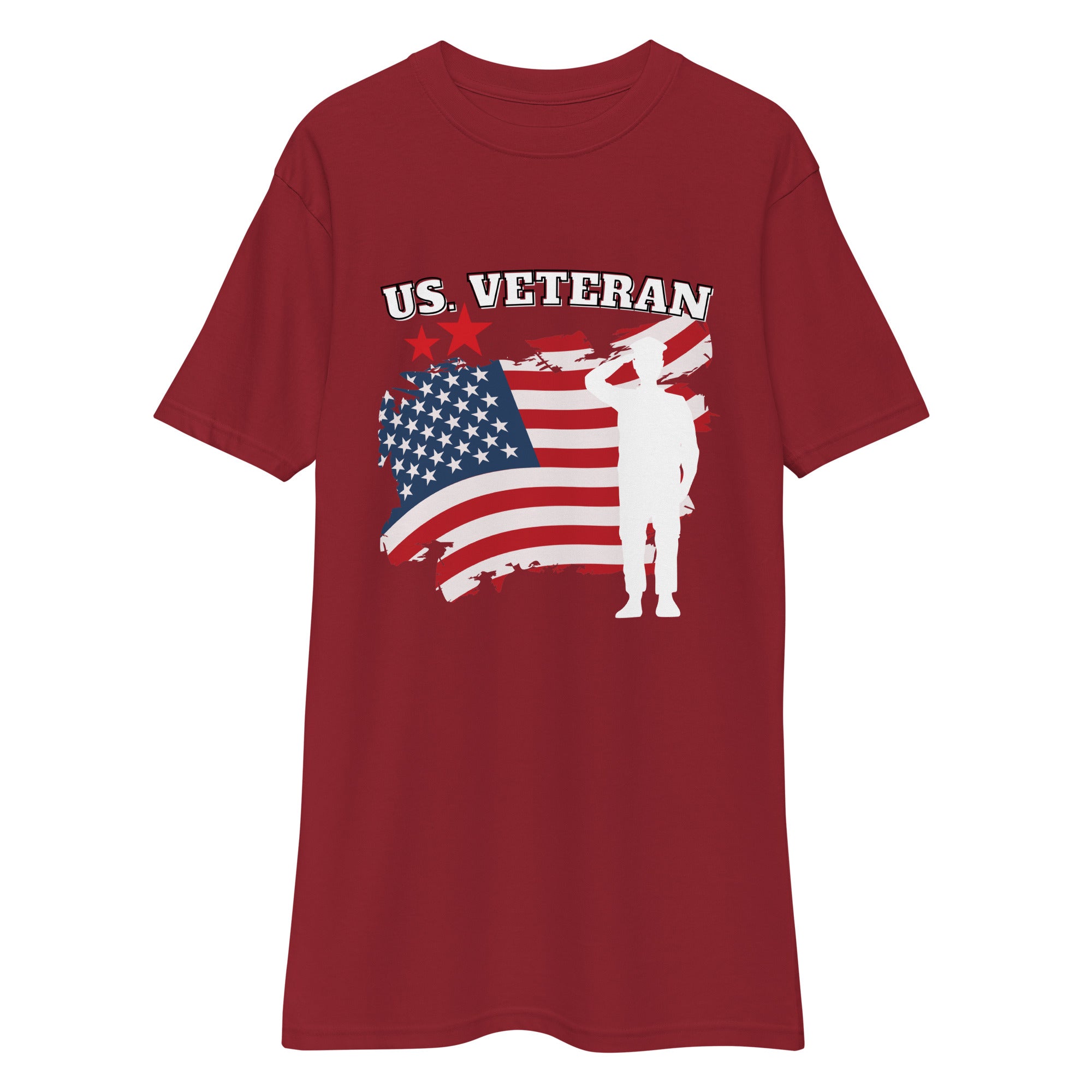 Honoring Service - US Veteran Tribute Tee - Brick Red / M