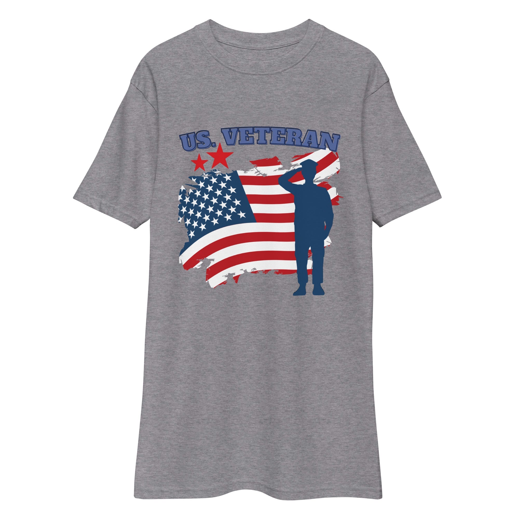Honoring Service - US Veteran Tribute Tee - Carbon Grey / 2XL