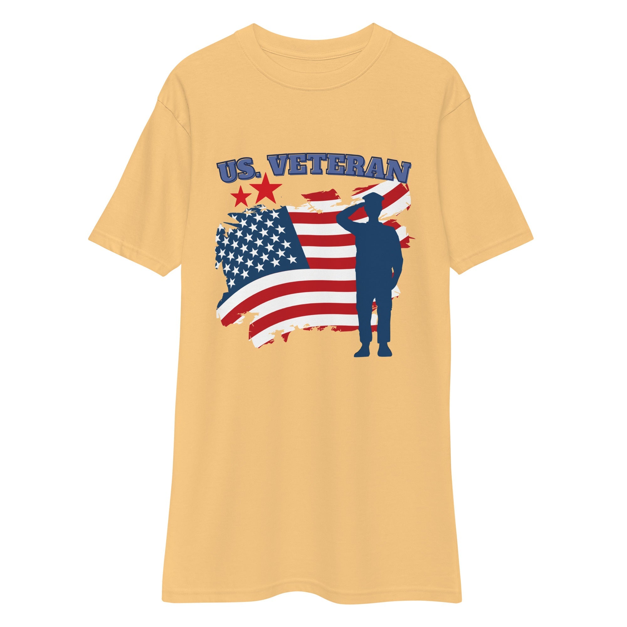 Honoring Service - US Veteran Tribute Tee - Vintage Gold / L