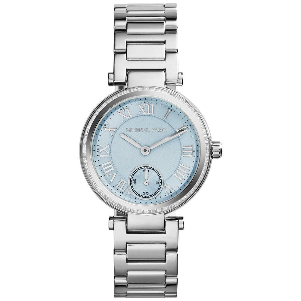 Michael Kors MK5988 Light Blue Silver Stainless Steel Women's Watch