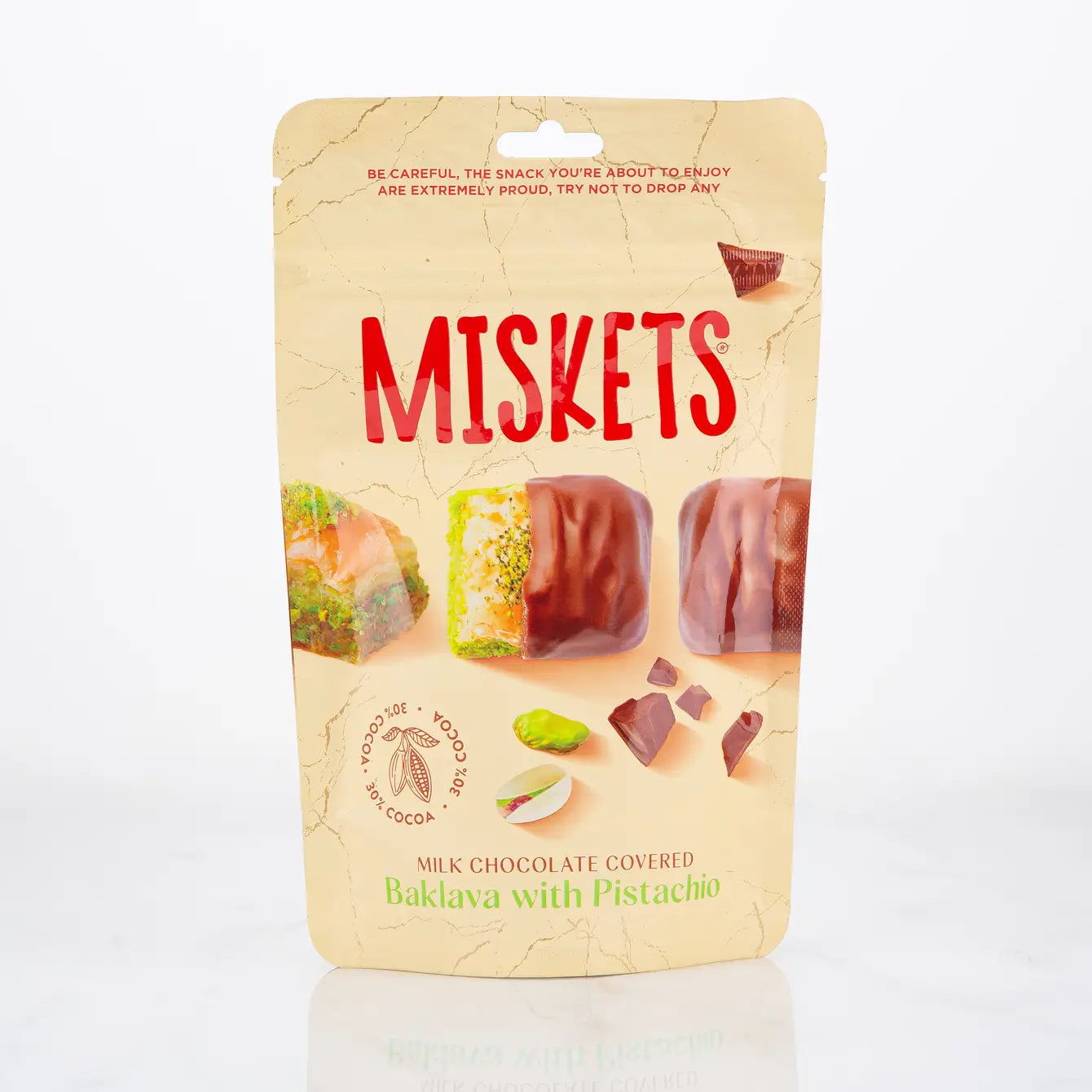 Premium Chocolate Coated Mini Turkish Baklava 70 gr 2.47 Oz