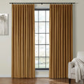 Velmor Velvet Drapes Pleated - Sable MJ11-15