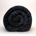 Minky Dot Duvet Cover - Throw (38"x60") / Black