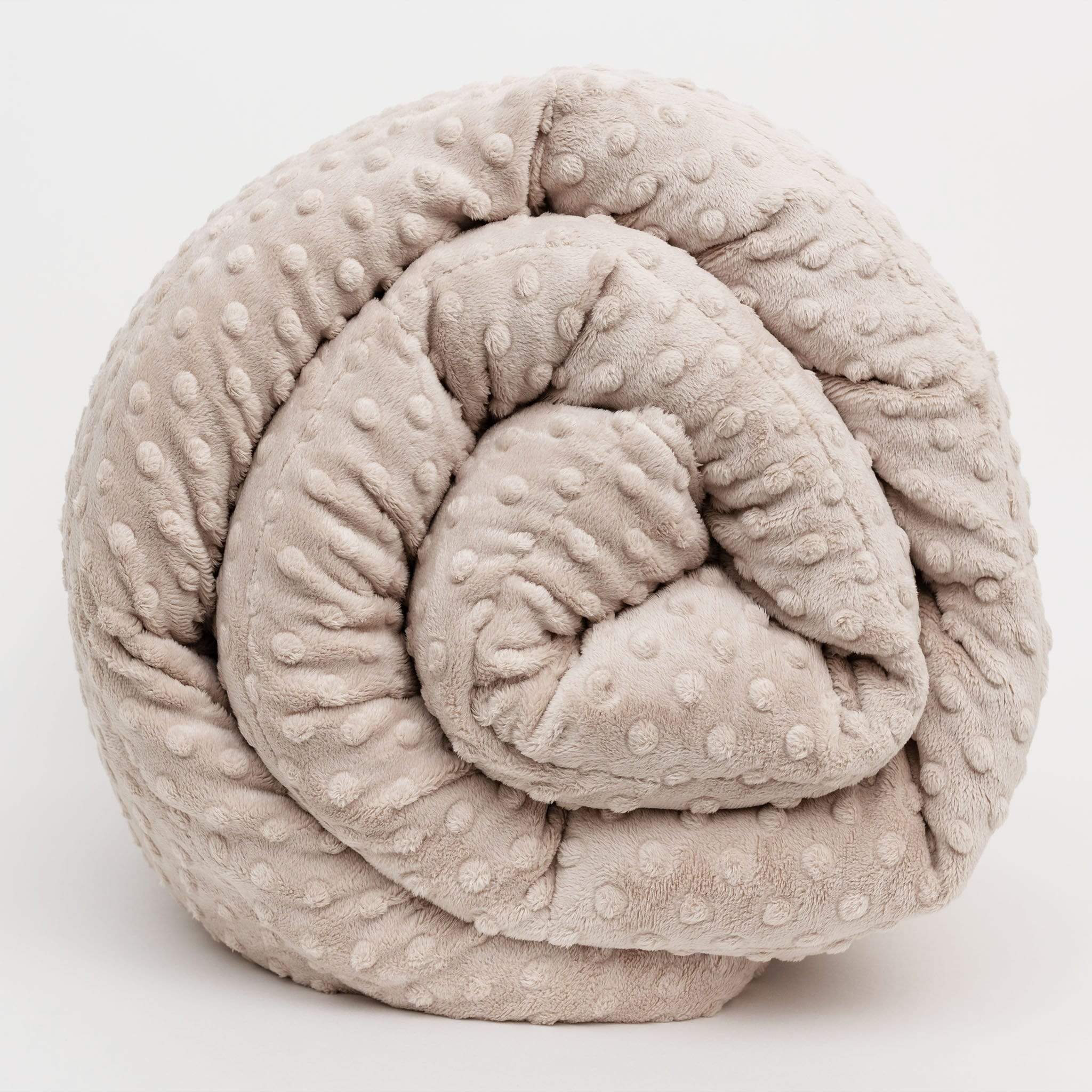 Minky Dot Duvet Cover - Throw (38"x60") / Latte