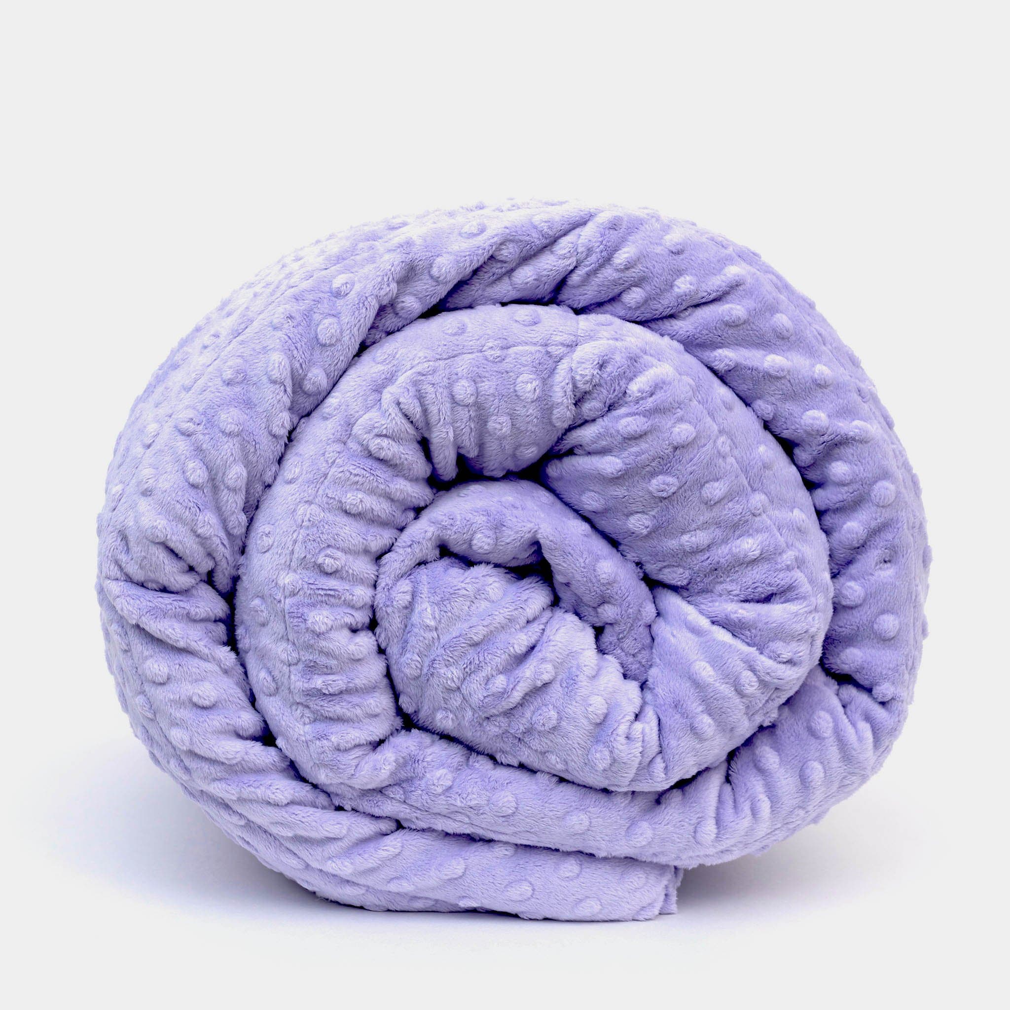 Minky Dot Duvet Cover - Throw (38"x60") / Lavender