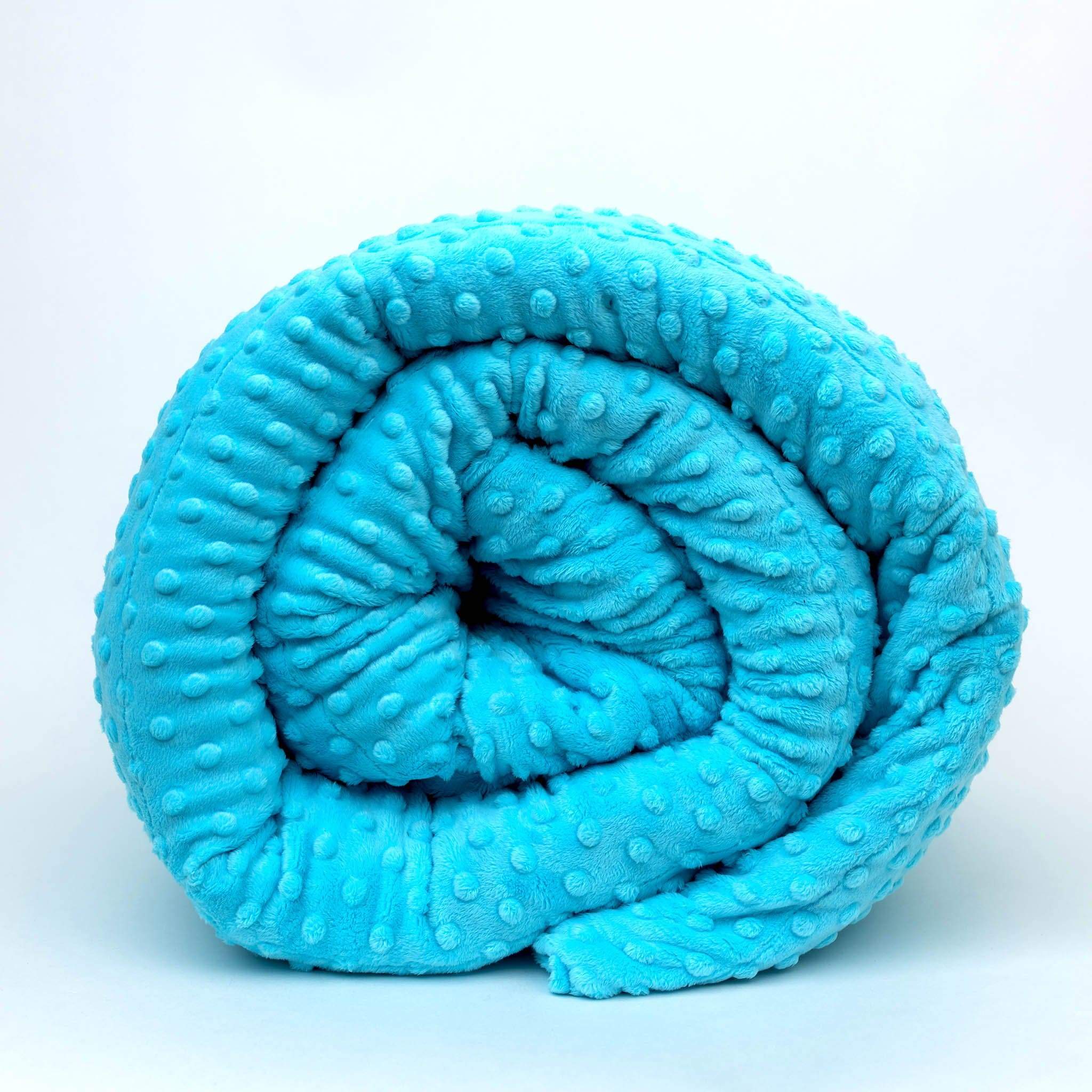 Minky Dot Duvet Cover - Twin (42"x72") / Ocean Blue