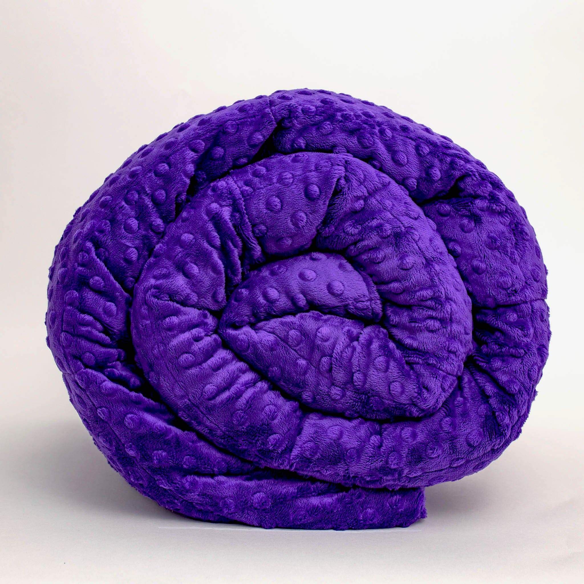 Minky Dot Duvet Cover - Full (54"x75") / Purple