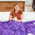 Purple in Bloom Weighted Blanket - Throw (38"x60") / 10lbs