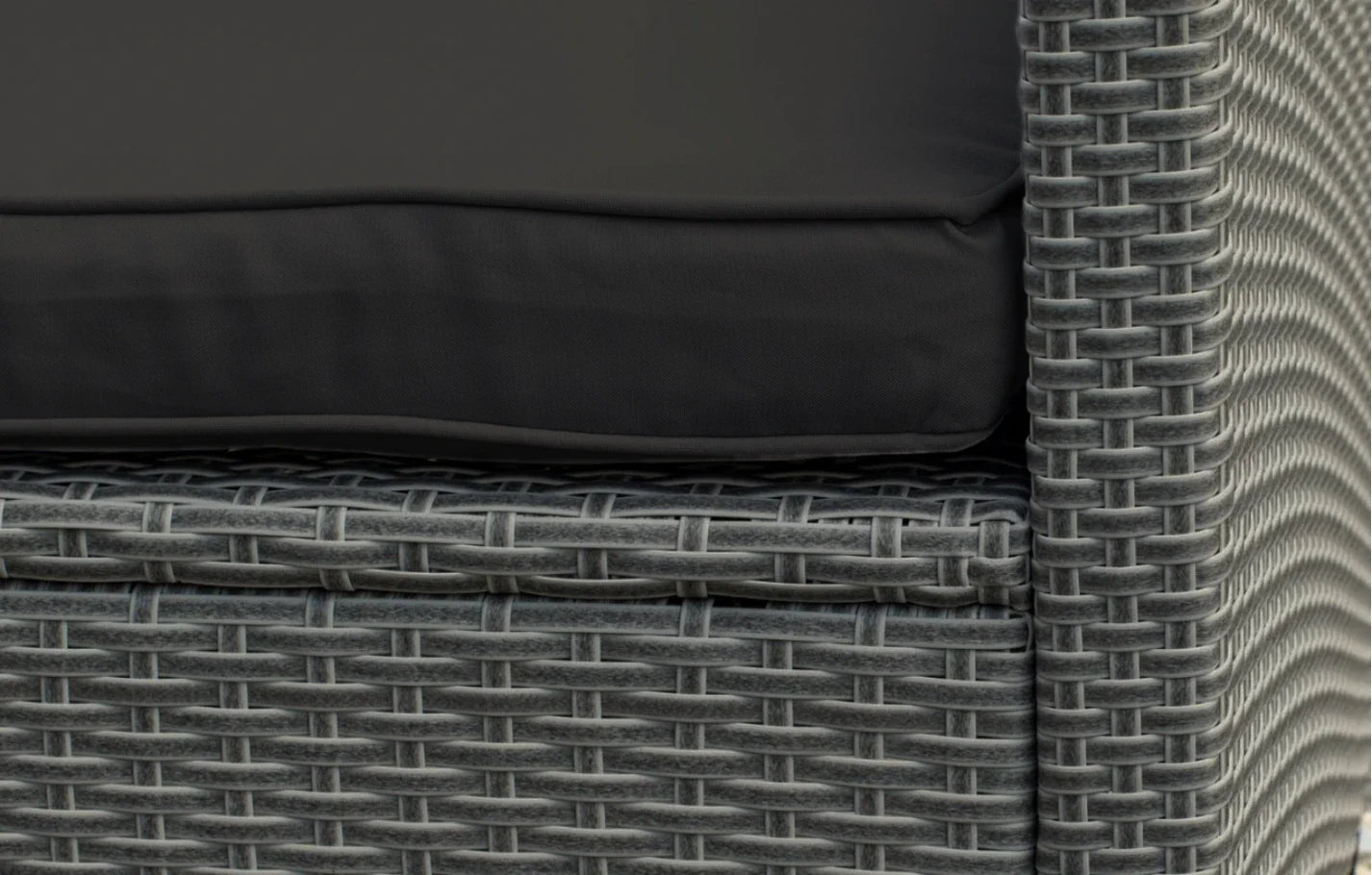 Murcia Garden Lounge Set Replacement Cushions/Covers - Black / Covers Only