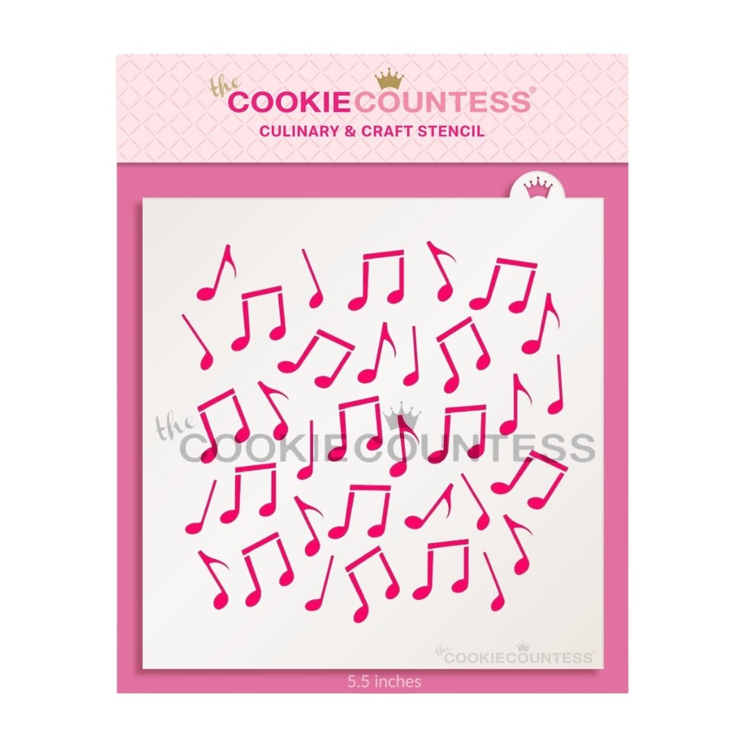 Music Notes Stencil