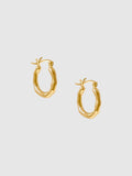 Pond hoop earrings - Gold Vermeil