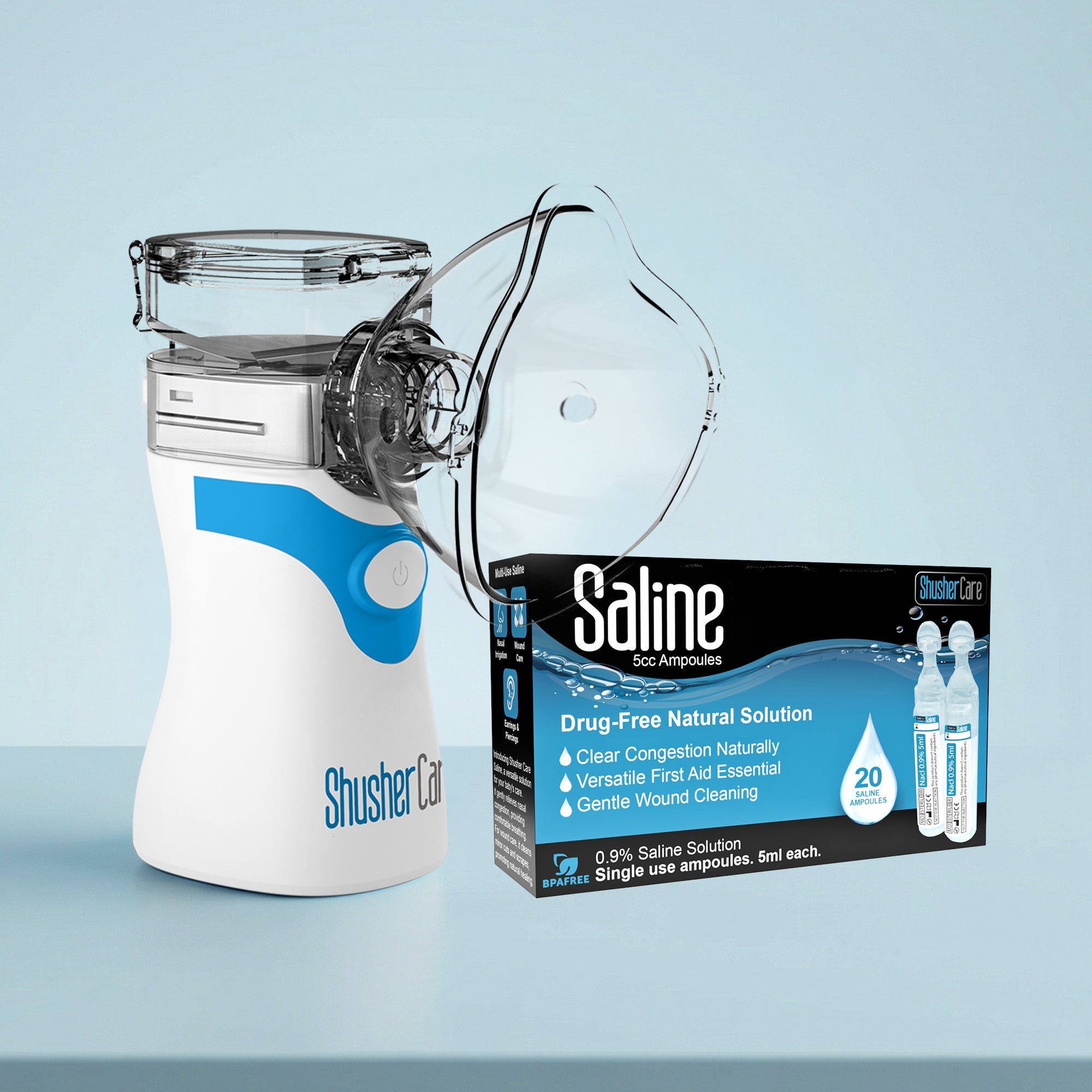Shusher Care Nebulizer & Saline Starter Kit