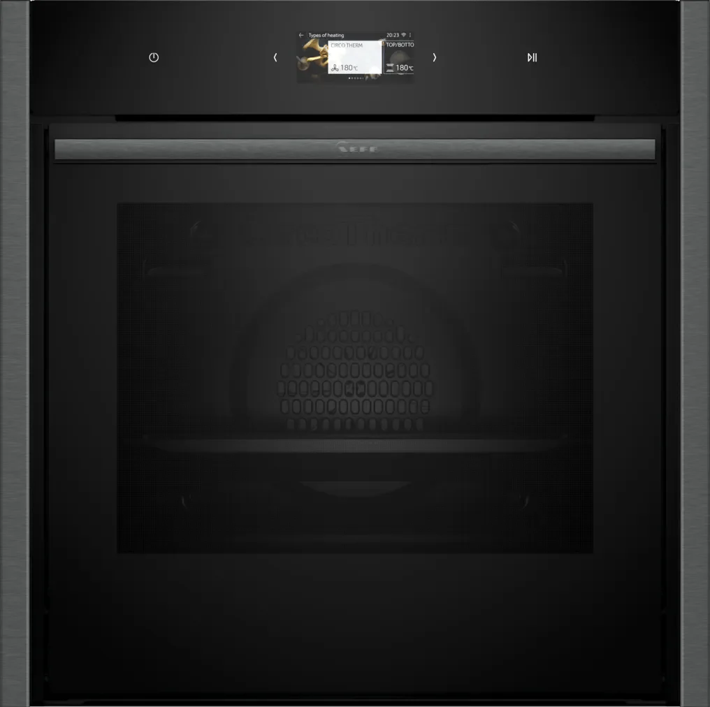 Neff B64CS71G0B N 90  Slide & Hide Pyrolytic Single Oven Graphite