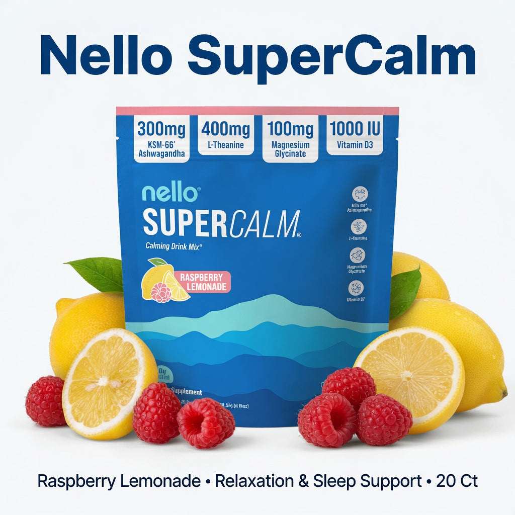 Nello SuperCalm Raspberry Lemonade Powder 20 Ct