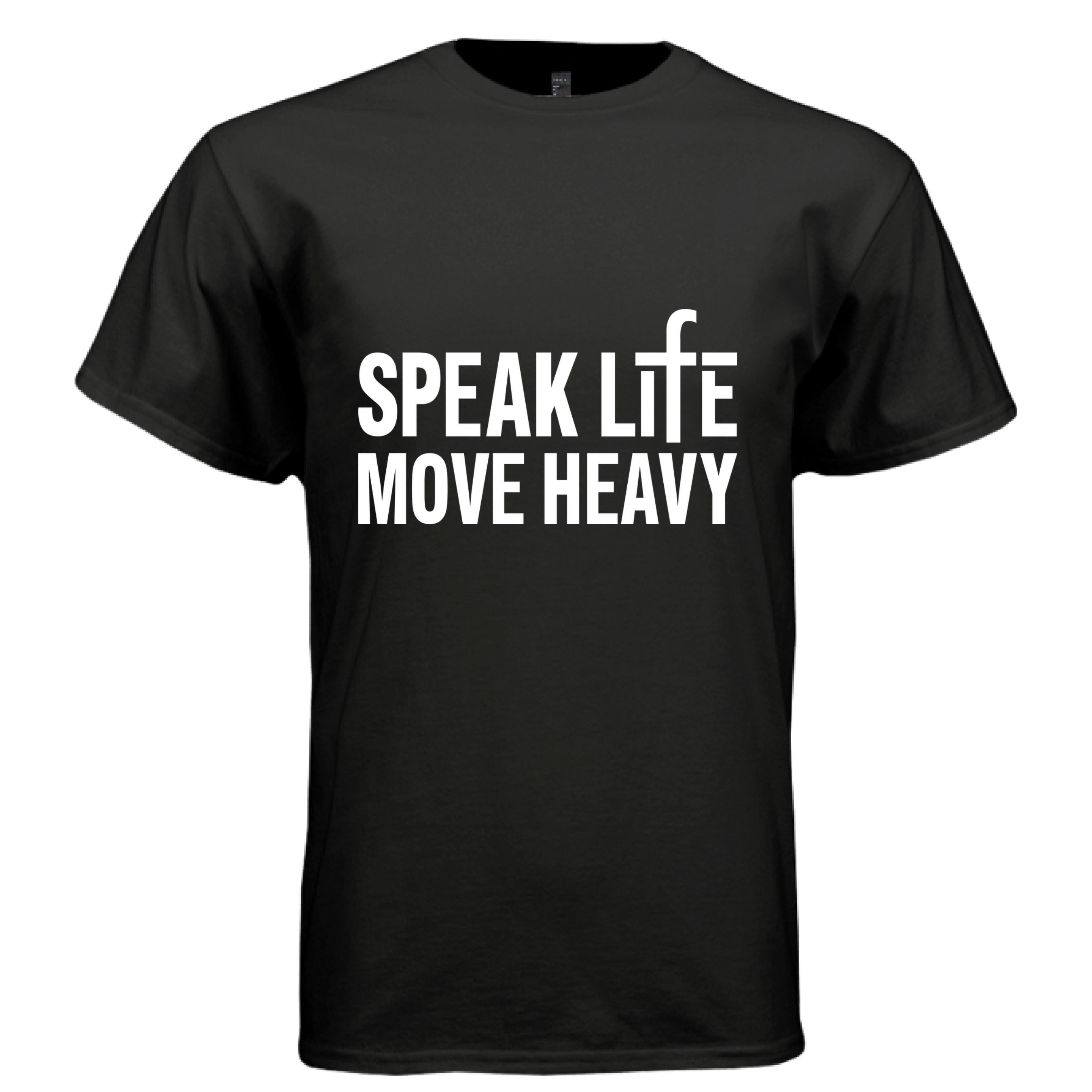 Speak Life Move Heavy Tee - BLACK / M