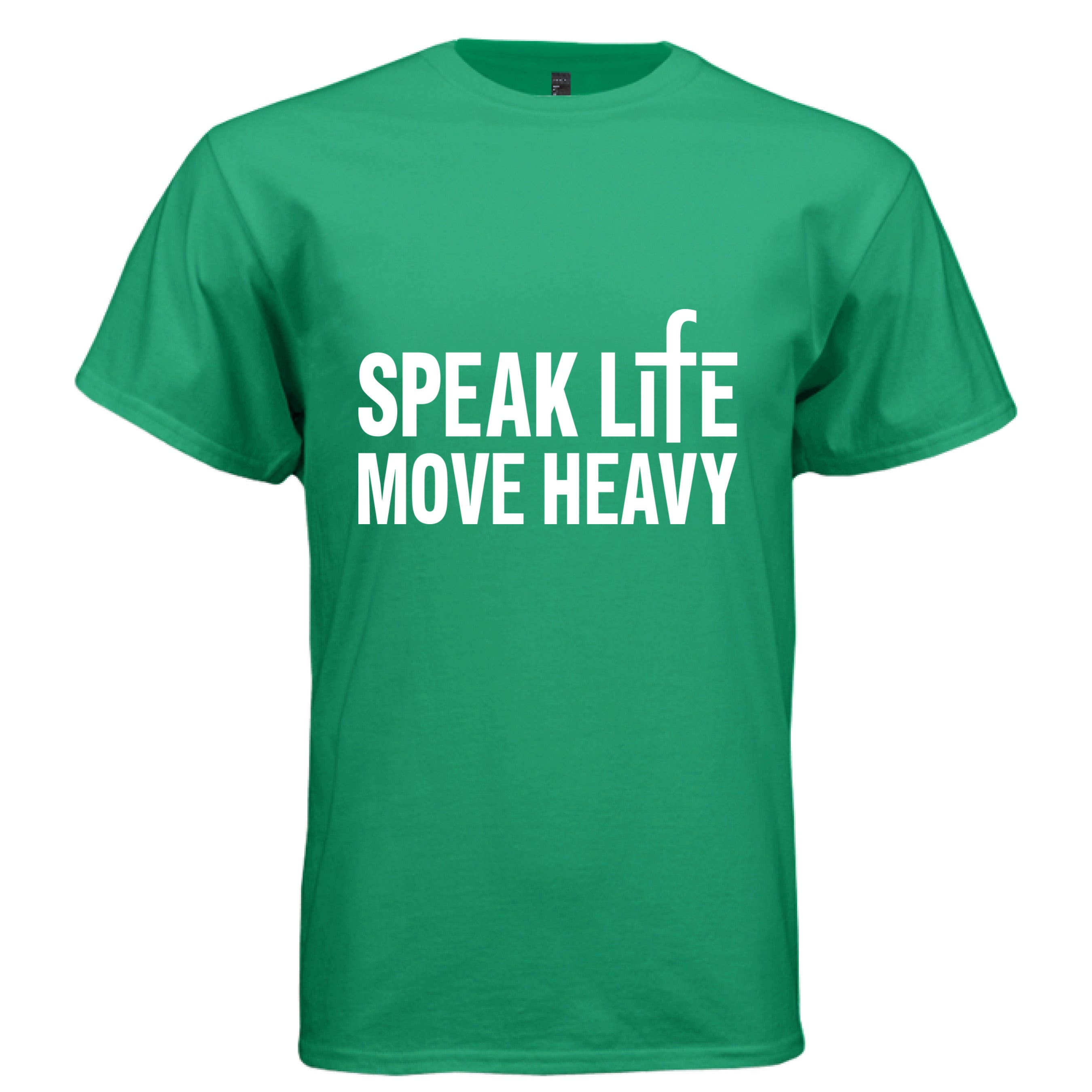 Speak Life Move Heavy Tee - KELLY GREEN / L