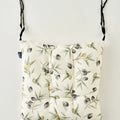 Olive Print Chair Cushion