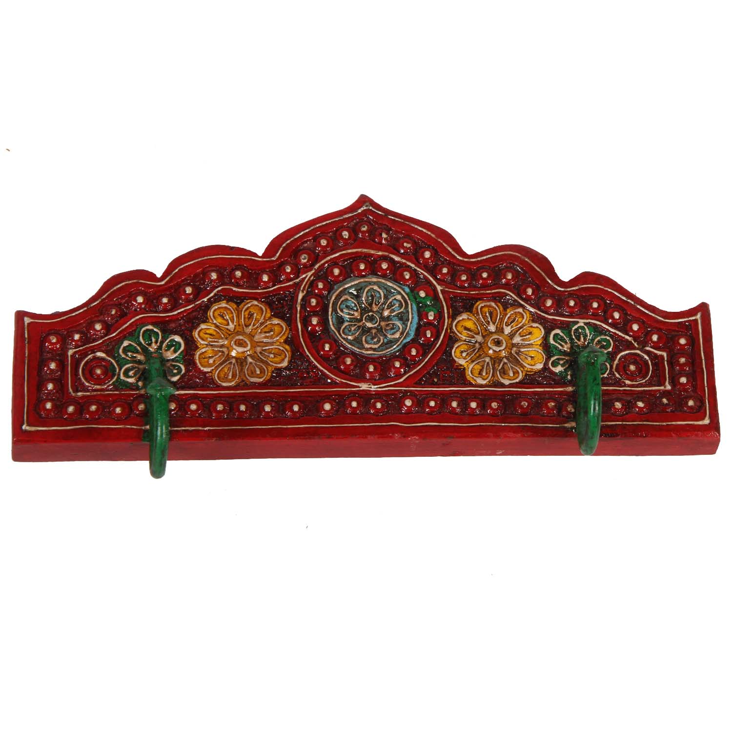 Orientalischer Kleiderhaken Taj Mahal - Rot