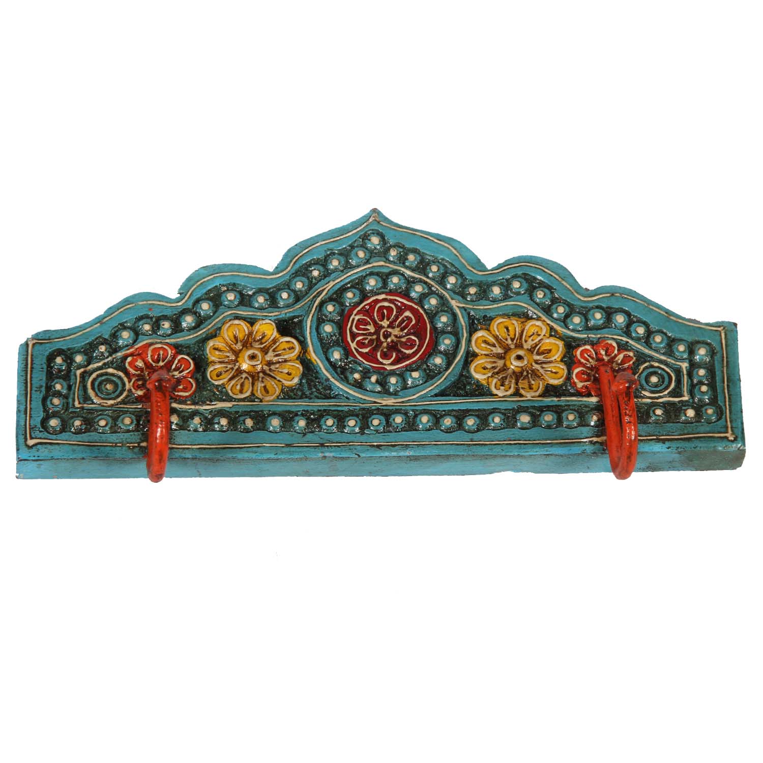 Orientalischer Kleiderhaken Taj Mahal - Türkis