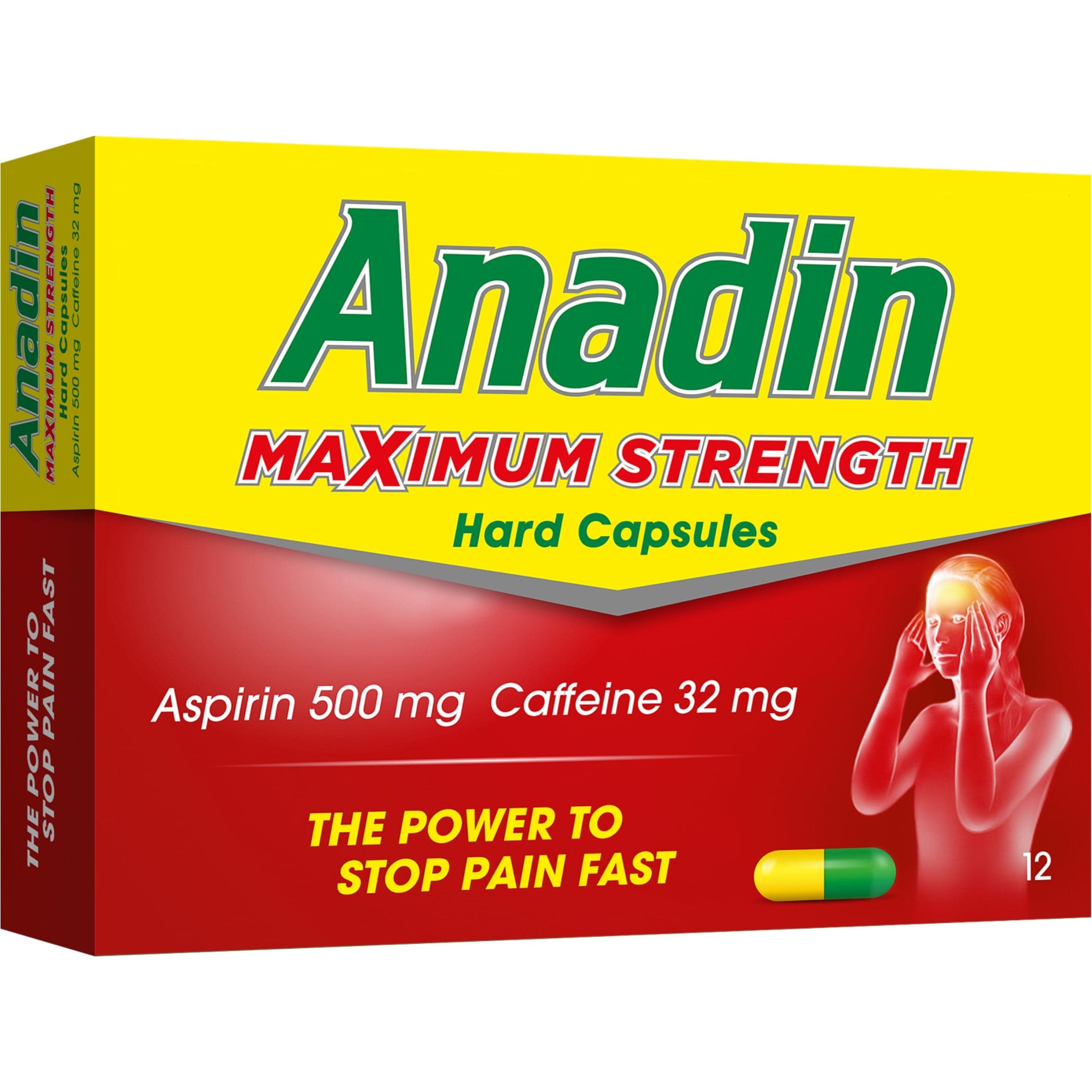 Anadin Maximum Strength Hard Capsules 12s