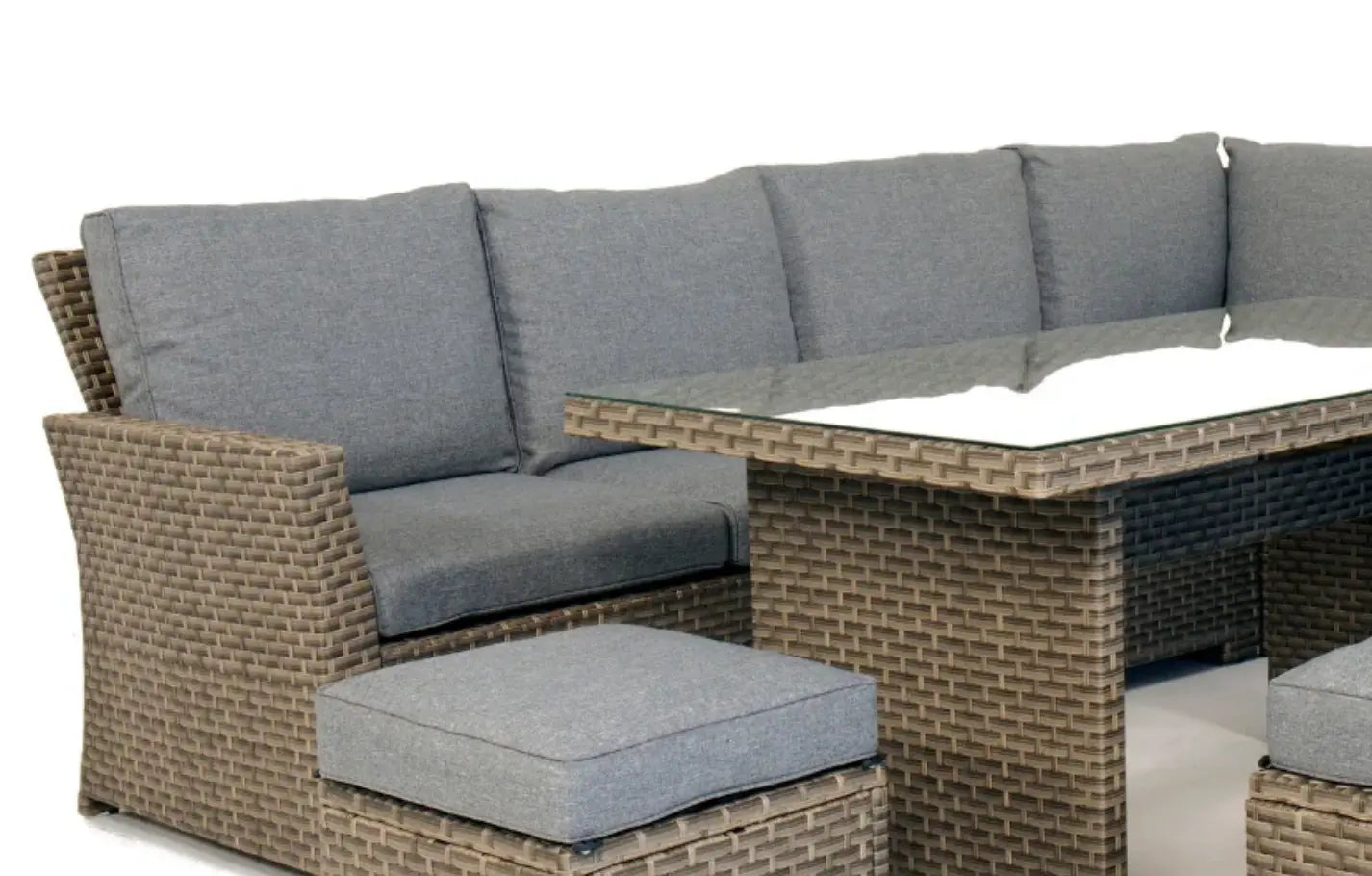 Palma Grey Garden Lounge Set Replacement Cushions/Covers - Cushions & Covers / Grey