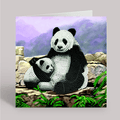 "Panda" Crystal Art Card Kit