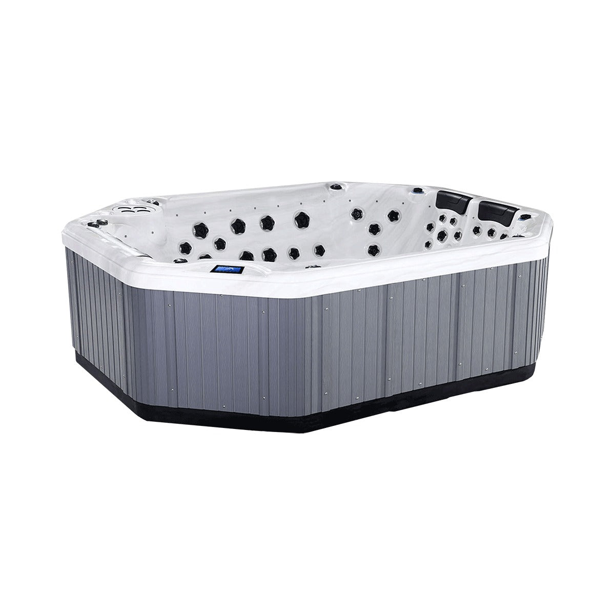 Party Pool 12 | 12-Seat Social Spa Pool - Storm Cloud