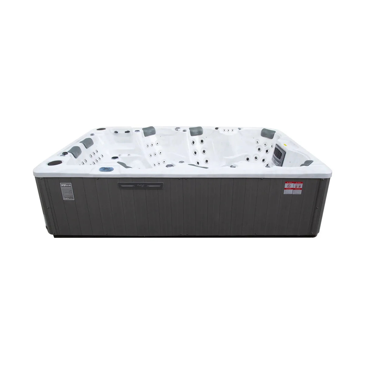 Party Pool 9 | 9-Person Social Spa Pool - Sterling Silver