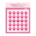 Paw Prints Dog or Cat Pattern Stencil