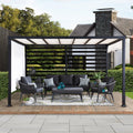 OETA Steel Pergola - 304cm x 372cm