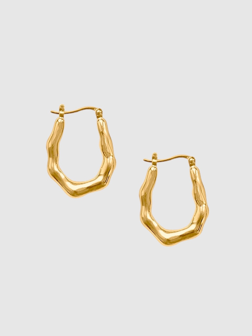 Petalo hoop earrings - Gold Vermeil