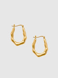 Petalo hoop earrings - Gold Vermeil
