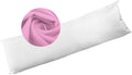 Bolster Pillow Hollowfibre Filled with Free Pillowcase - Double / Pink