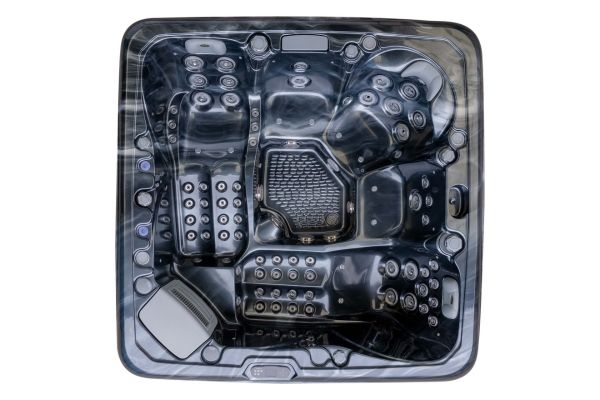 Platinum 12 | 5-Person Luxury Hot Tub - Sterling Silver
