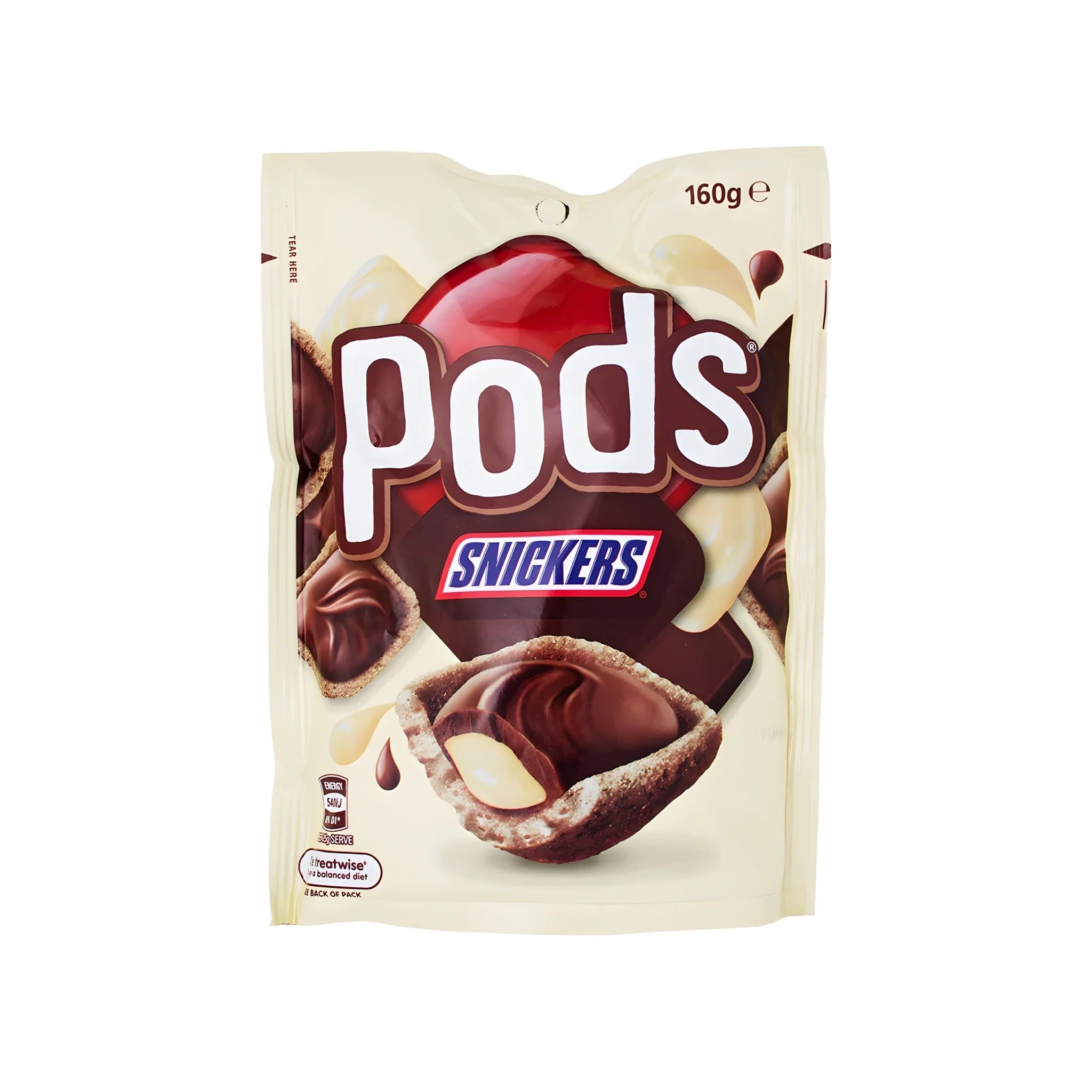 Australian Snickers Pods Chocolate Snacks - Quantity of 10 (Save 10%)