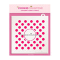 Polka dots Monogram Stencil