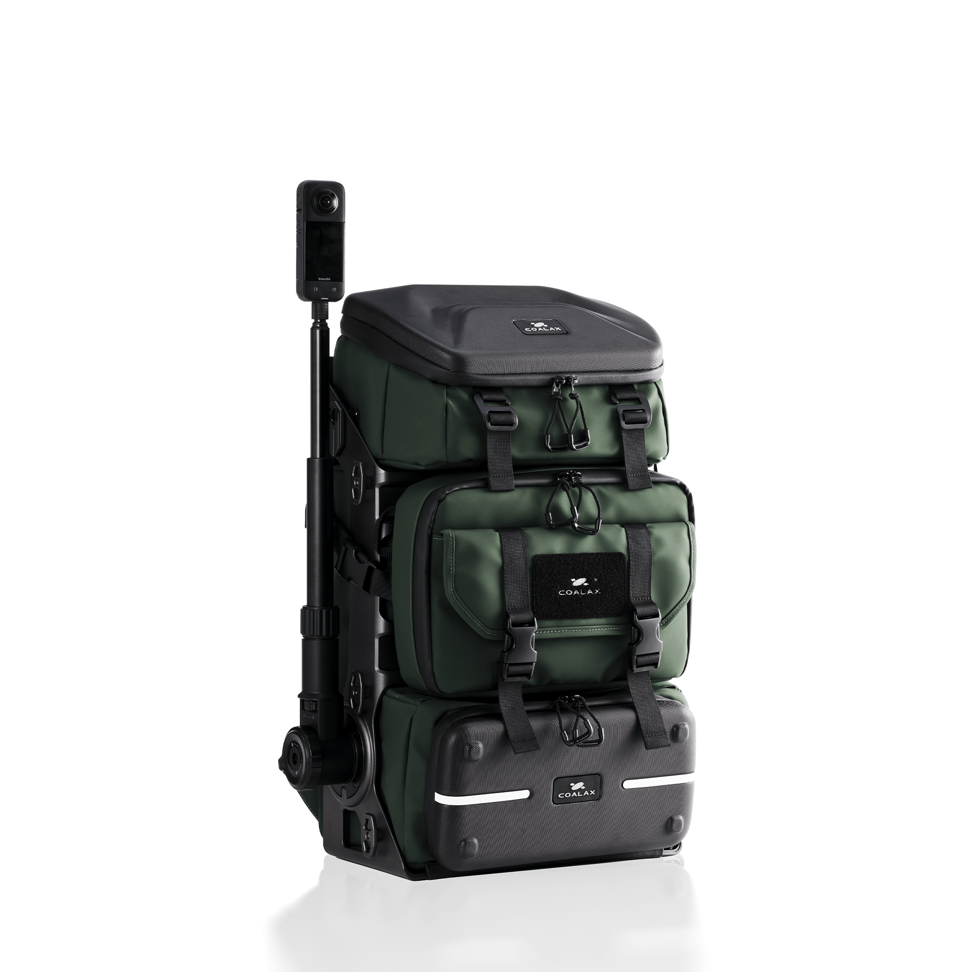 Lancer Modular Camera Backpack with 35L large Capacity - Green