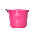Premium Bucket 15 Litres | Heavy Duty Recyclable Plastic Bucket for Professional and Everyday Use - Pink