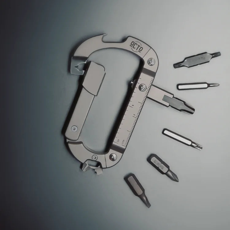 OCTO 18-in-1 Carabiner - Titanium