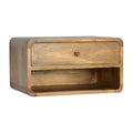 Floating Curve Open Slot Bedside