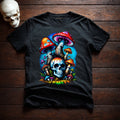 Psychedelic Skull Mushrooms T-Shirt Unisex - Default Title