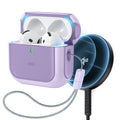 Orbit Hybrid Snap-and-Charge Bundle for AirPods 4 - Purple - Purple
