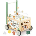 Adjustable Wooden Baby Push Walker for Toddlers