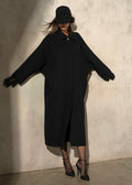 ITALIAN BATWING COAT - Noir - M