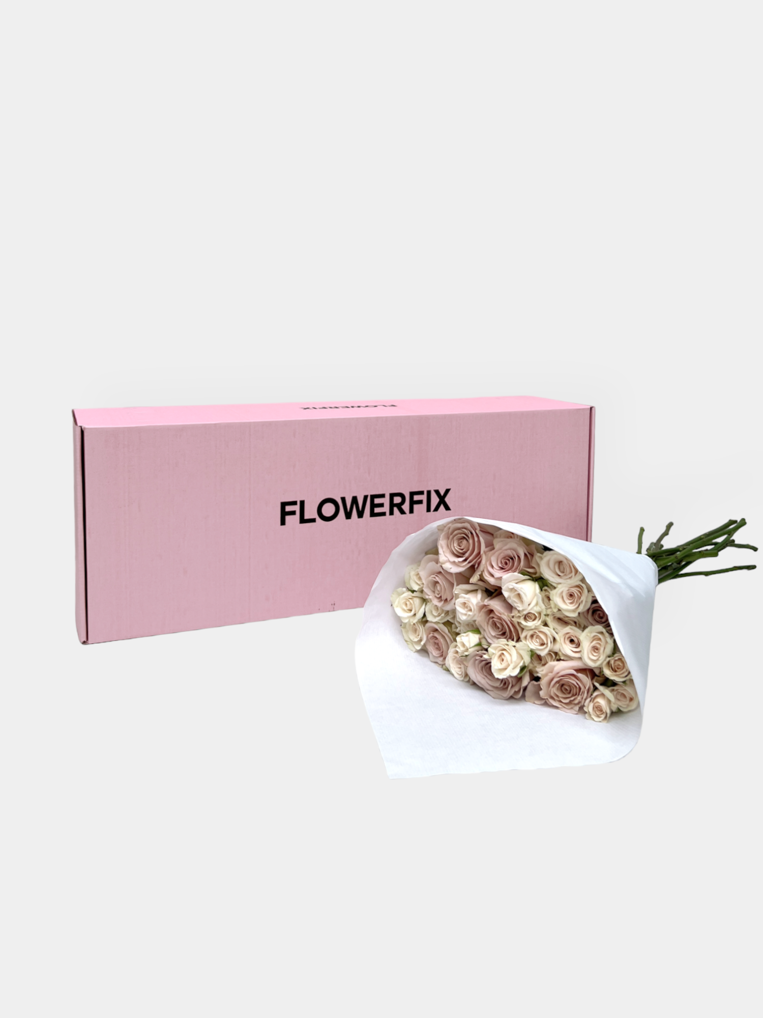Quicksand Roses and Porcelina Spray Roses - 10 Stems