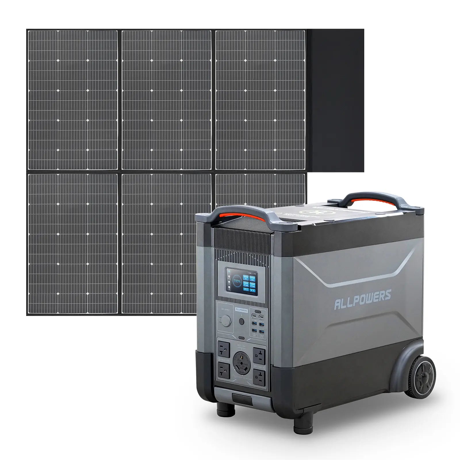 ALLPOWERS Solar Generator Kit 3600W (R4000 + SP039 600W Solar Panel) - R4000+SP039 600W Solar Panel