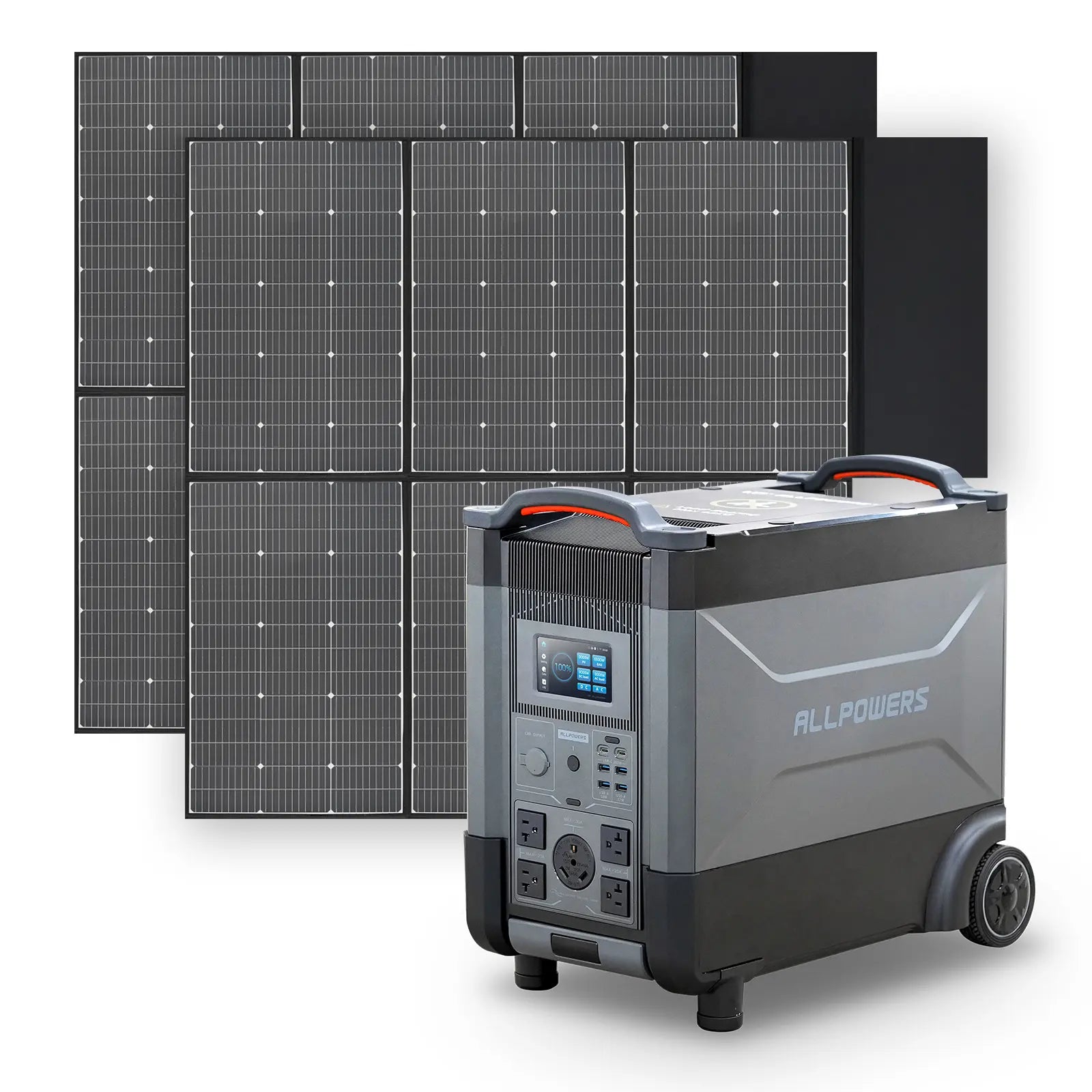 ALLPOWERS Solar Generator Kit 3600W (R4000 + SP039 600W Solar Panel) - R4000+2PCS SP039 600W Solar Panel