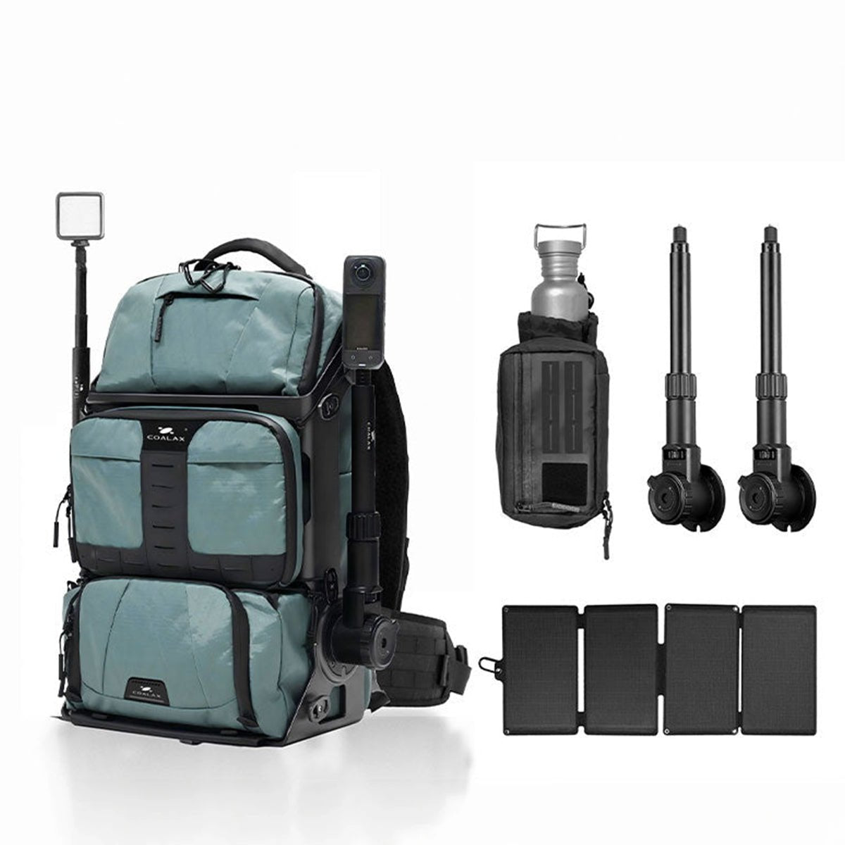 Ranger Outdoor Selfie Backpack for Hands-Free Vlogging Creators - Ranger Vlog Set / Blue