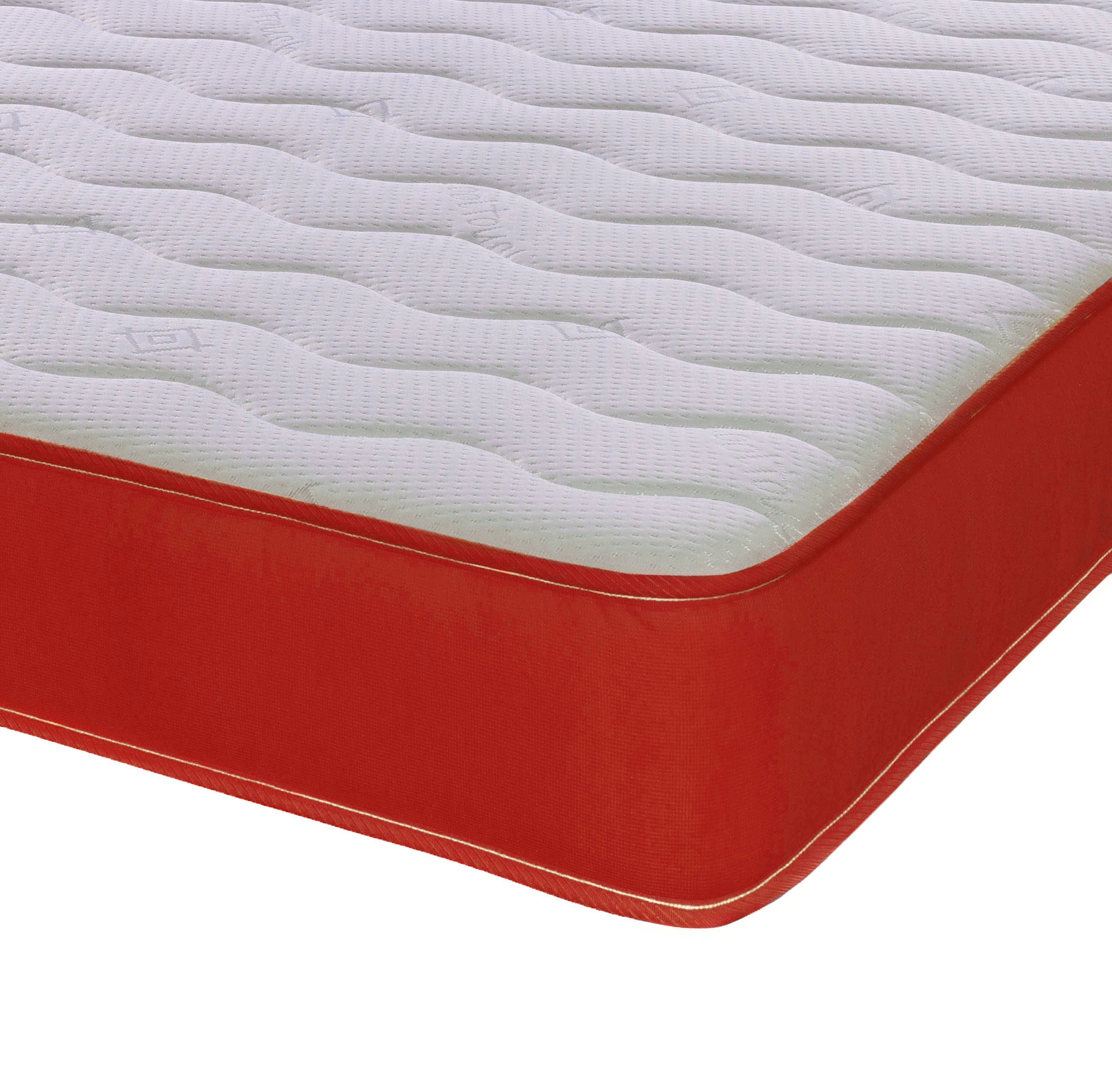 Cooltouch Colours 17CM Hybrid Memory Foam & Pinna-Coil Innerspring Mattress - Red / Shorty (75cm by 175cm)
