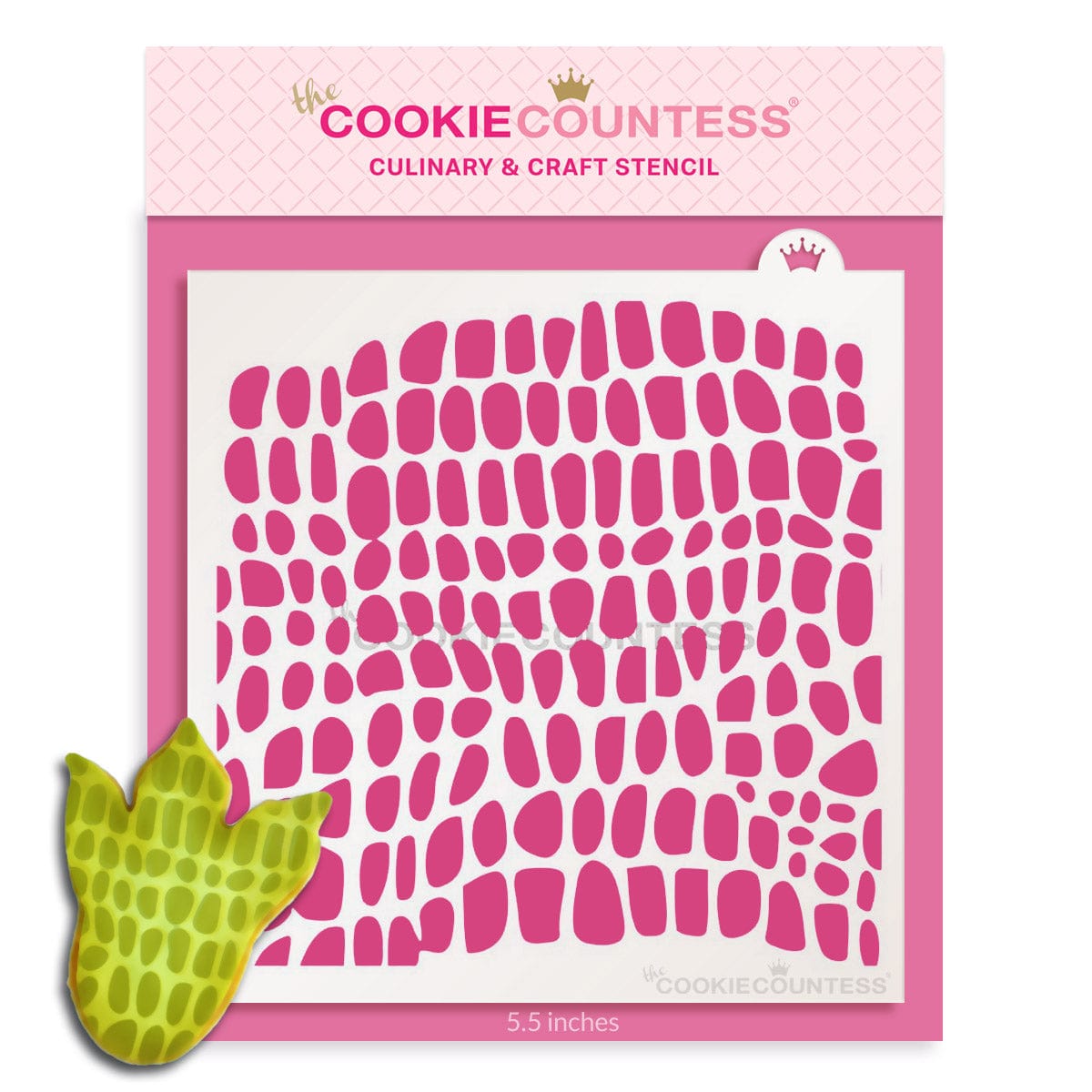 Reptile Skin Pattern Stencil